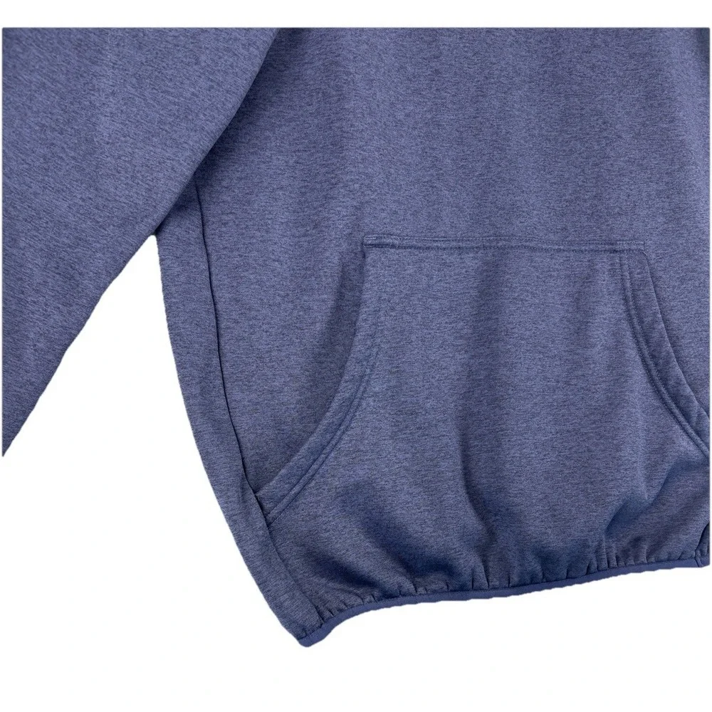 Huk Fishing Hoodie Heather Blue Performance Fleece Pullover Sweatshirt Outdoor S - Picture 4 of 12